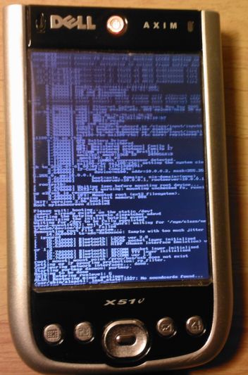 Arrancada de Linux a la Dell Axim x51v